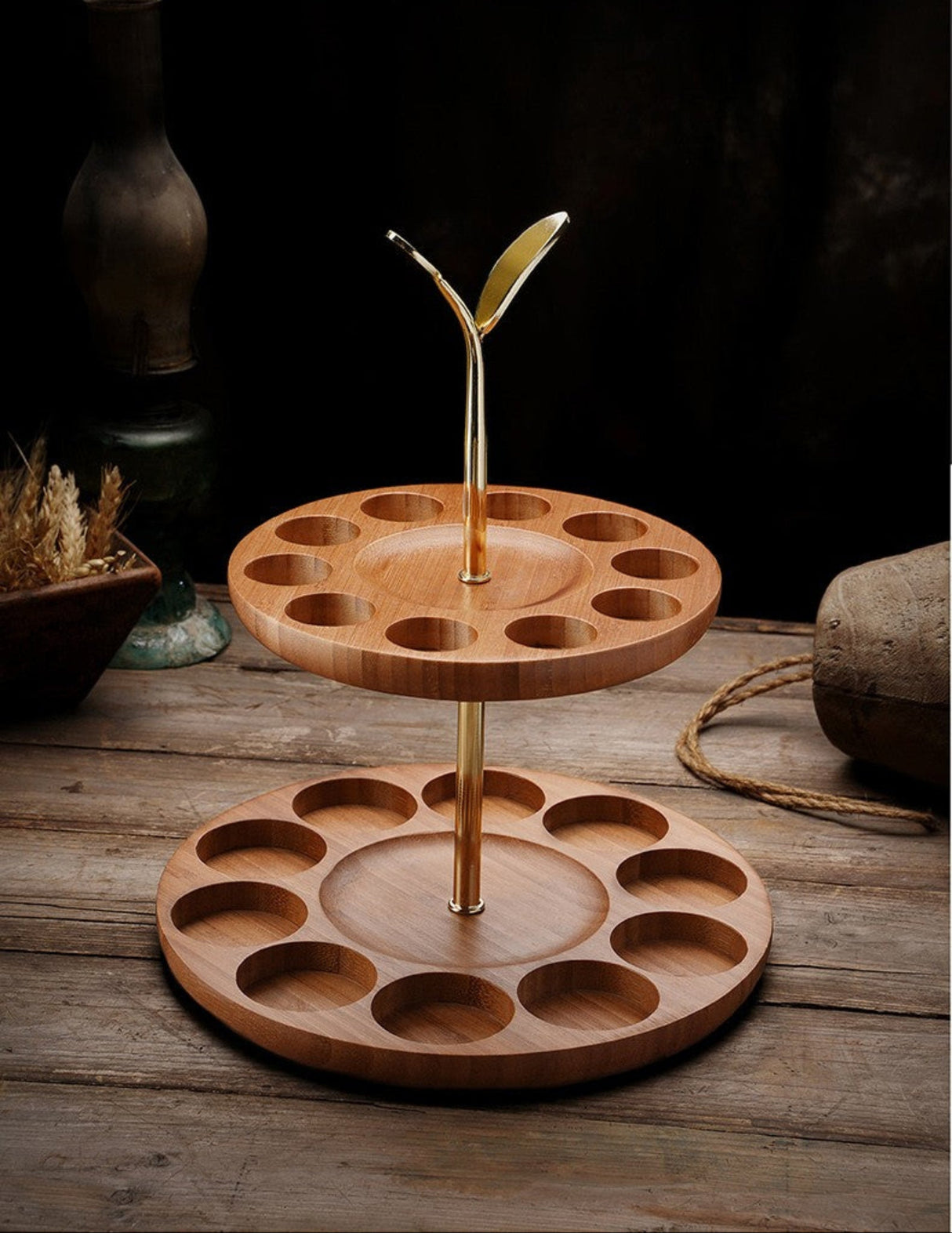 Crystal Glass Wine Decanter Set with Gold Foil Shot Cup Julia M LifeStyles