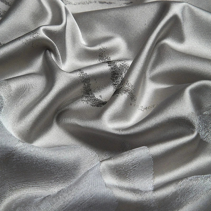 Luxury 4/7Pcs Silky Egyptian Cotton Damask Satin Super King Bedding Set Julia M LifeStyles