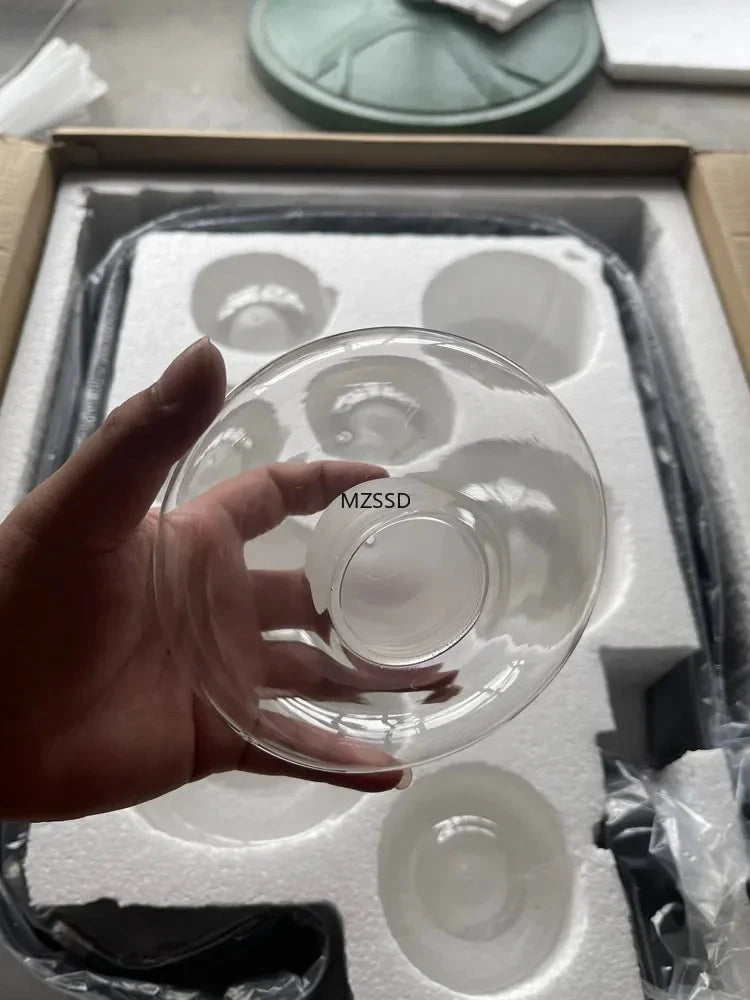 2025 Modern WaterDrop Leather LED Pendant LampsBelt Glass Ball Ceiling Chandelier Home Decor Hall Villa Living Lighting Fixture Julia M LifeStyles