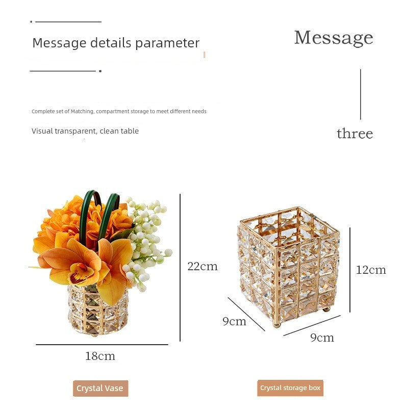 Light Luxury Style Crystal Tissue Box - Julia M LifeStyles