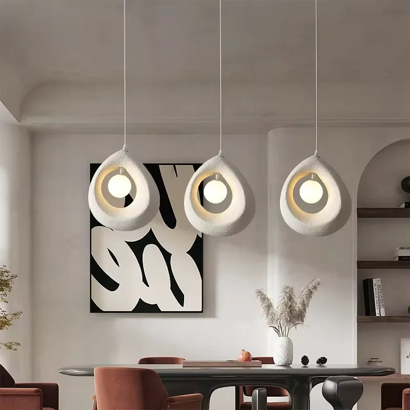 Pendant Lights Japanese Wabi Sabi Minimalist Bedroom Kitchen Island G9 LED Chandeliers Living Room Hanging Lamps