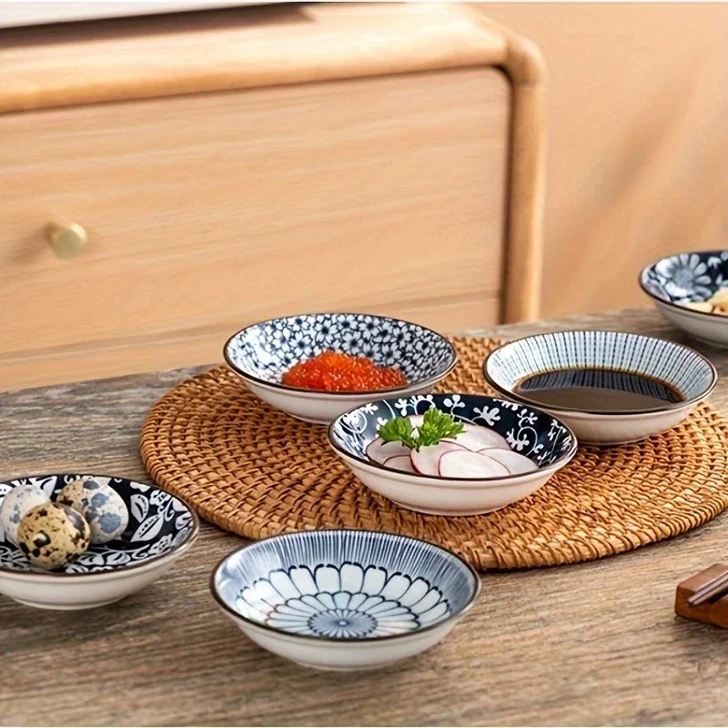 6Pcs Creative Ceramic Snack Plates Set