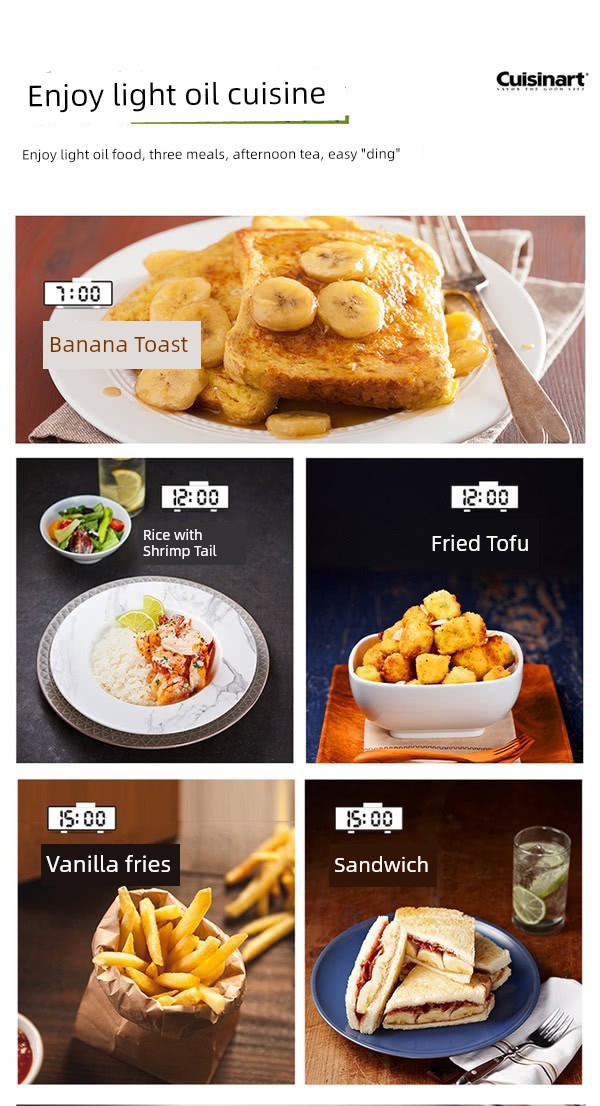 Sam Cuisinart For Home Multi-Functional Air Fryer Hot Air Furnace Electric Oven Visual Style Julia M LifeStyles