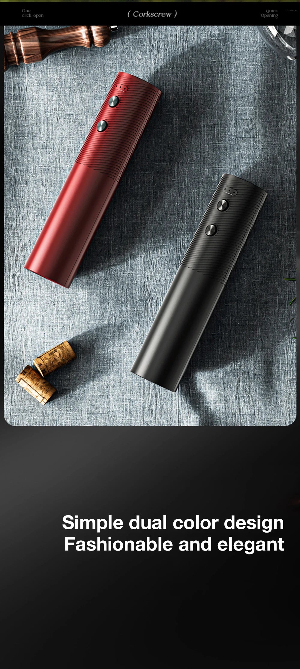 Rechargeable Electric Wine Bottle Opener Set - Julia M LifeStyles