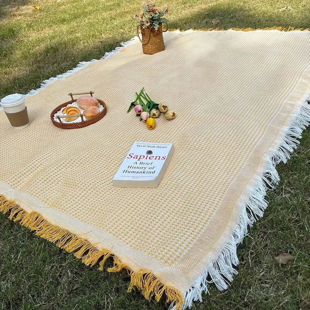 1pc Ins style Picnic Blanket, Beach Blanket, Soft & Foldable Outdoor Mat - Essential for Spring and Summer Camping, Parties