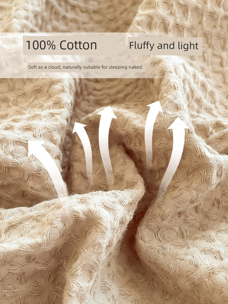 Sumptuous Cotton Waffle Duvet Cover Set – Elegant Autumn & Winter Bedding Julia M LifeStyles