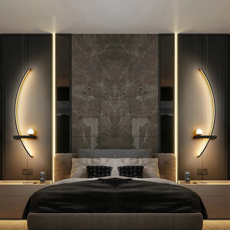 Modern LED Wall Lamp with Smart Remote Control for Bedroom and Living Room Julia M LifeStyles