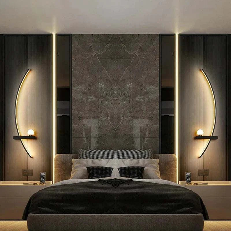 Modern LED Wall Lamp with Smart Remote Control for Bedroom and Living Room Julia M LifeStyles