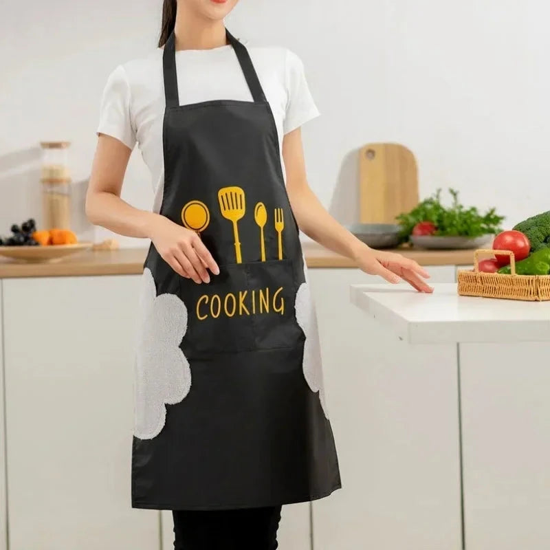 Universal Waterproof Oilproof Sleeveless Cooking Apron for Men and Women Julia M Home & Kitchen