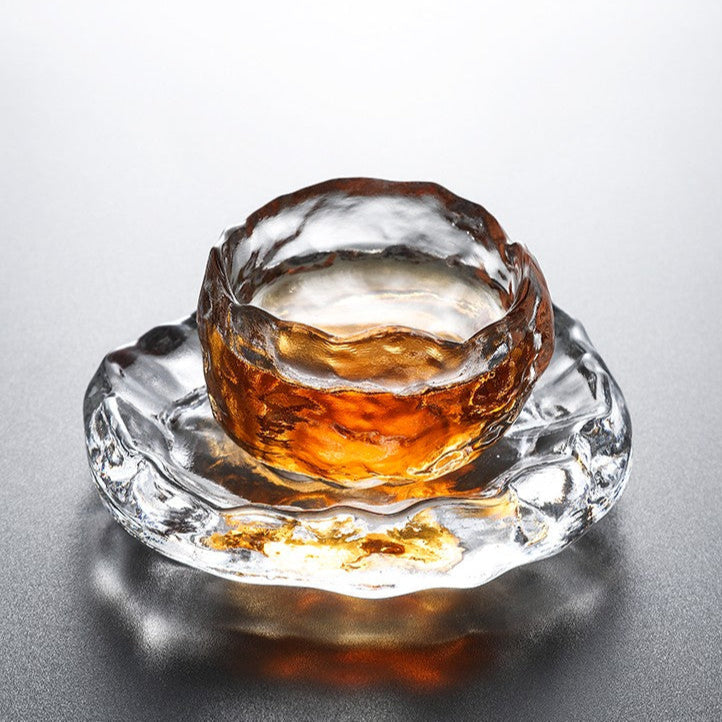 Elegant Frosted Japanese Glass Tea Cup – Single Serve Delight Julia M Home & Kitchen