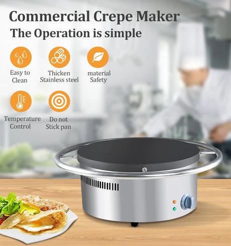 Electric Multifunction Crepe Maker Commercial Non Stick Pancake Pan Cake Crepe Maker Julia M LifeStyles
