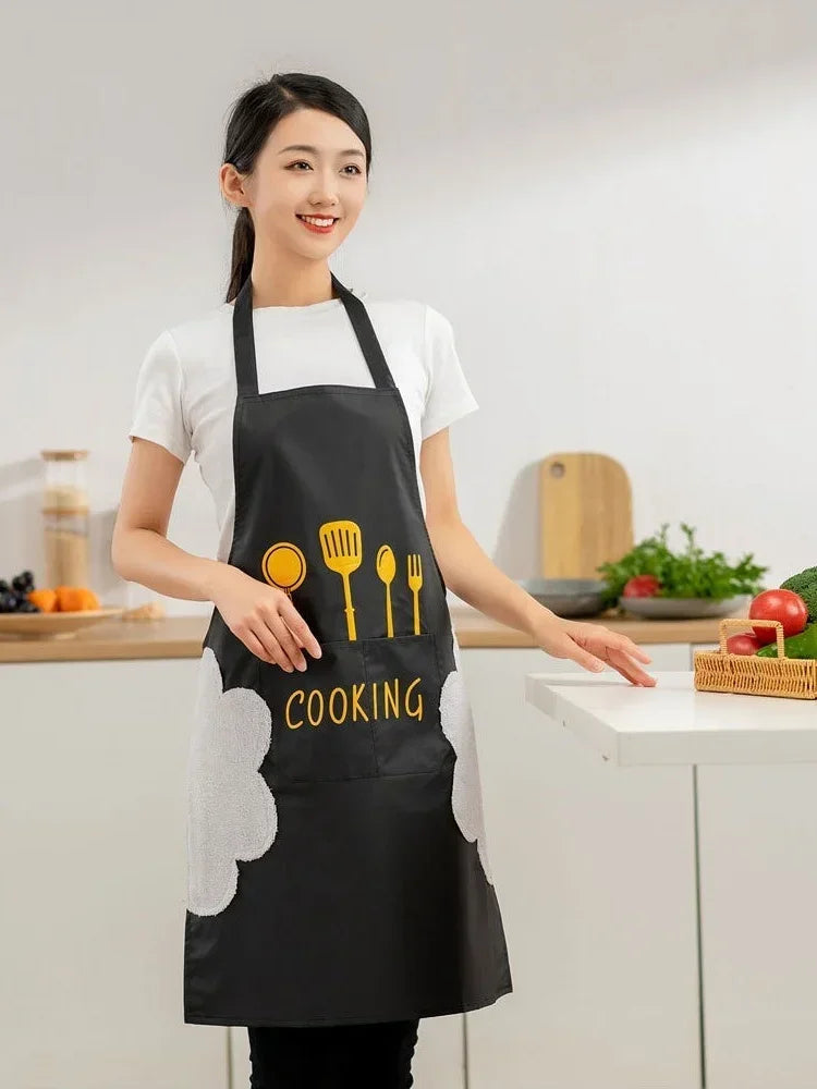 Universal Waterproof Oilproof Sleeveless Cooking Apron for Men and Women Julia M Home & Kitchen