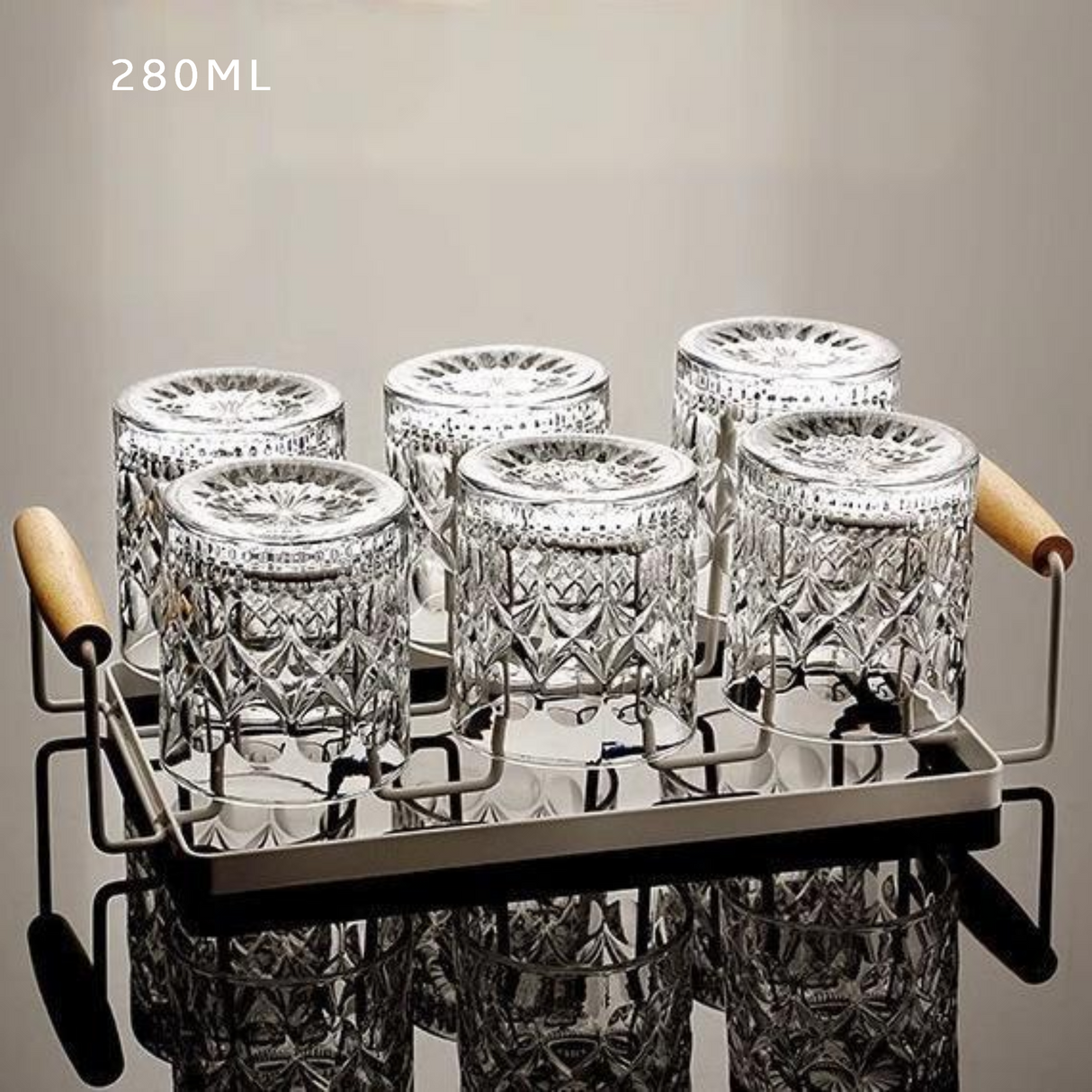 Crystal Whiskey Glass Set of 6 (201-300mL) Julia M LifeStyles