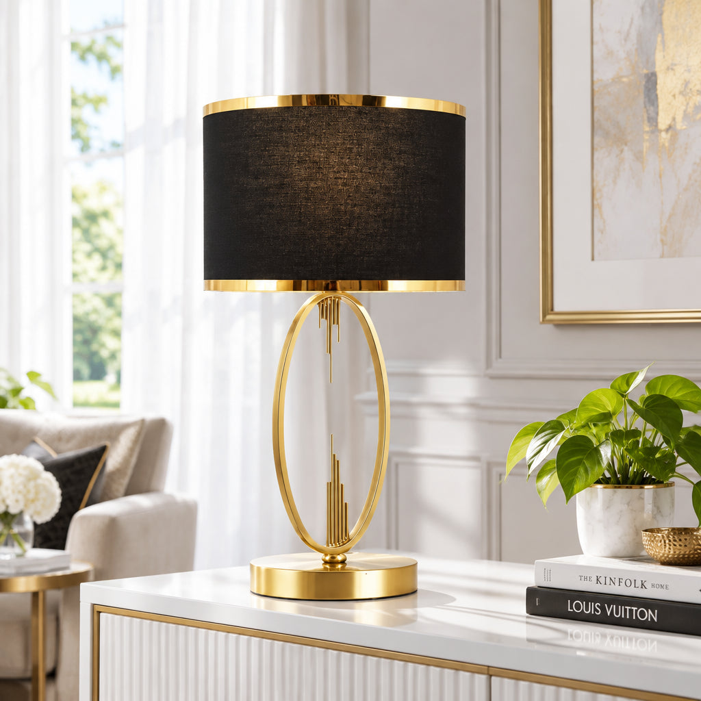 Marlow Fabric-Shade Accent Lamp