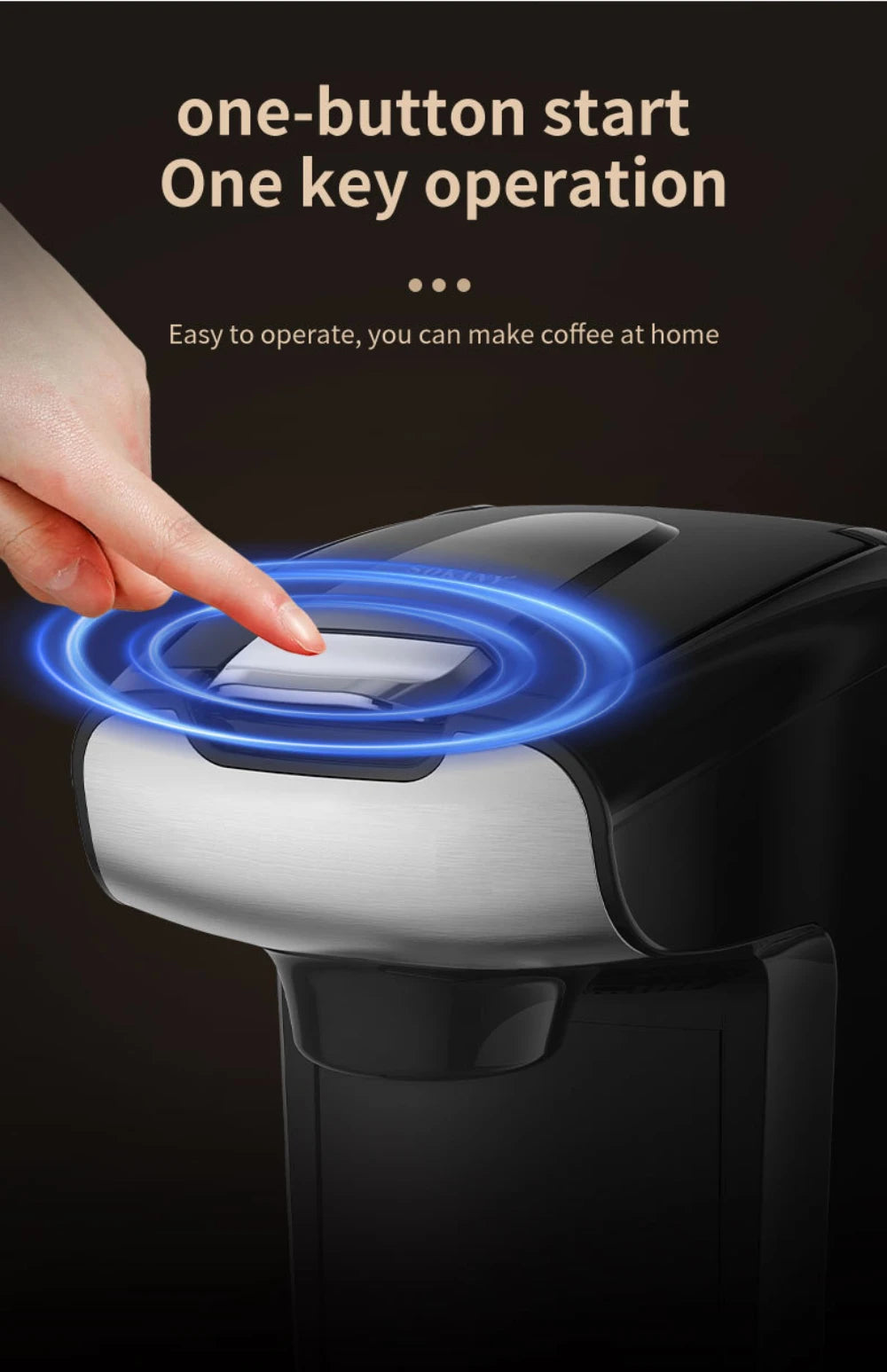 Home 300Ml American Capsule Coffee Machine, Office Small Concentrated Drip Electric Coffee Machine, 750W Julia M LifeStyles