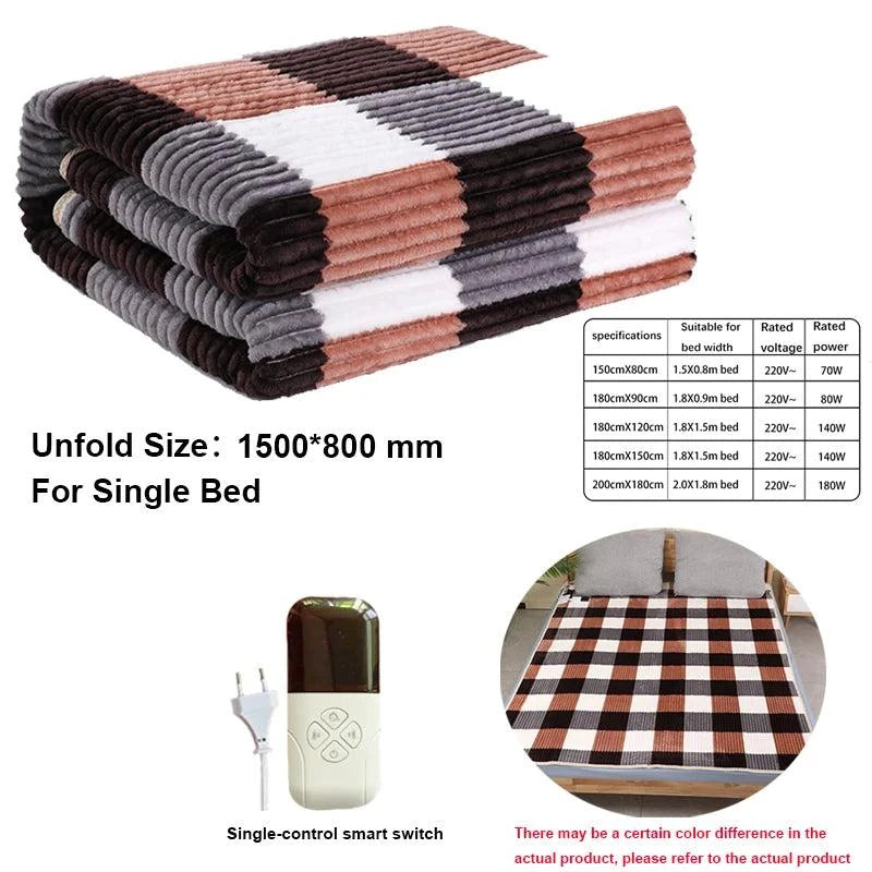 Smart Electric Heating Blanket with Automatic Thermostat - Julia M LifeStyles