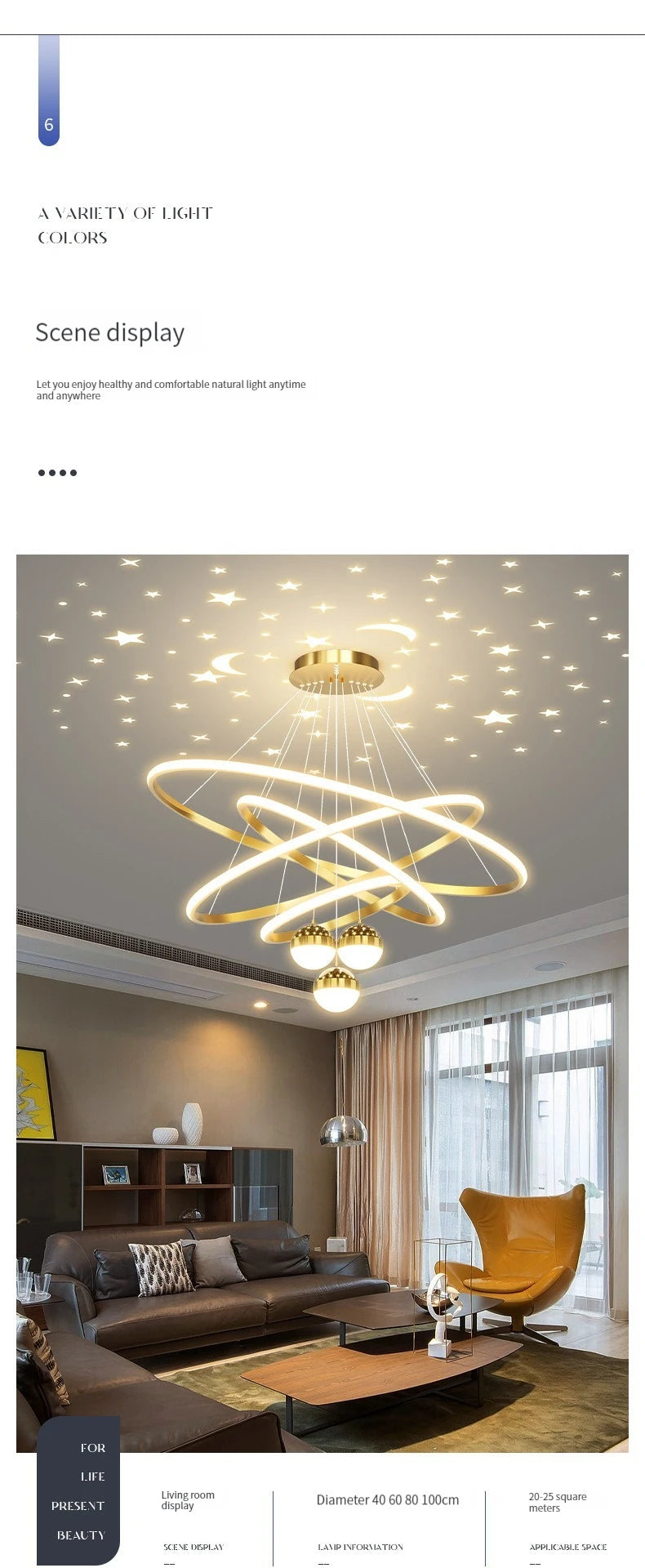 Starry Sky Ceiling Pendant Lamp