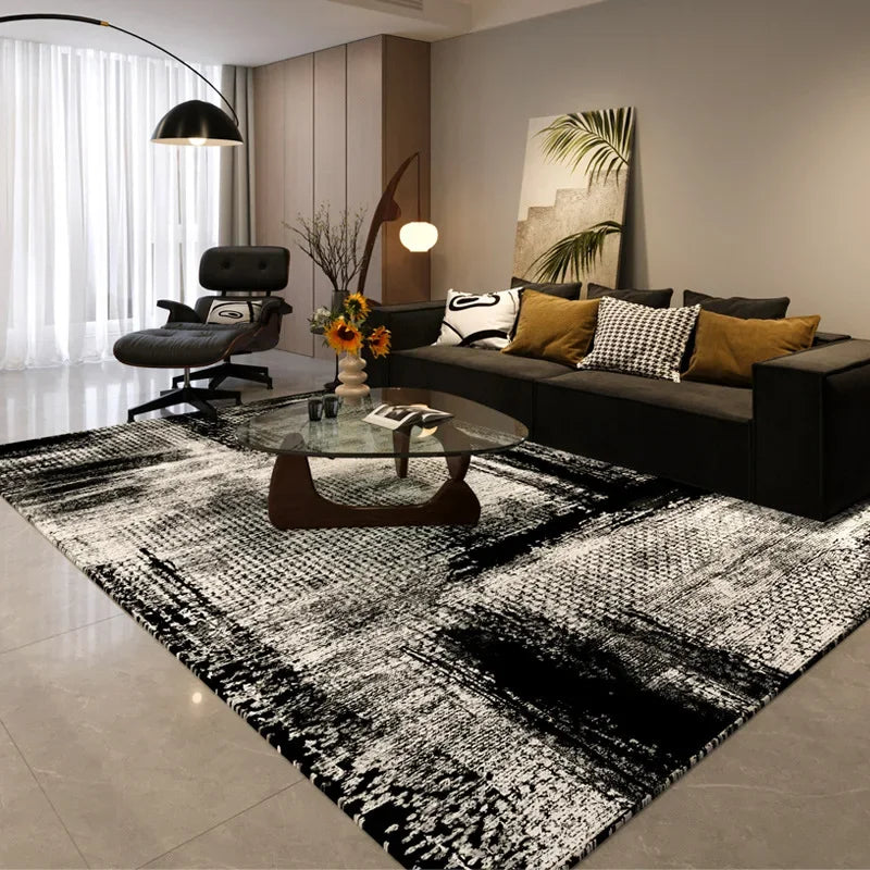Simple Black And White Style Carpet