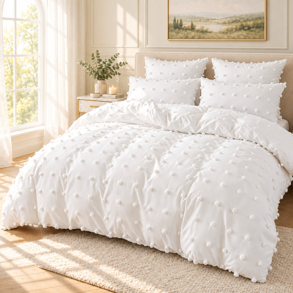 Julia M Haus Tufted Duvet Cover Set