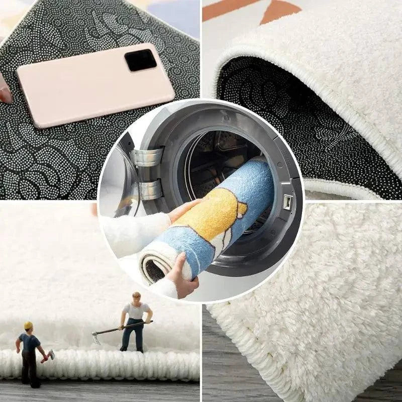 Imitation Cashmere Bedside Carpet - High-End Comfort for Every Room - Julia M LifeStyles