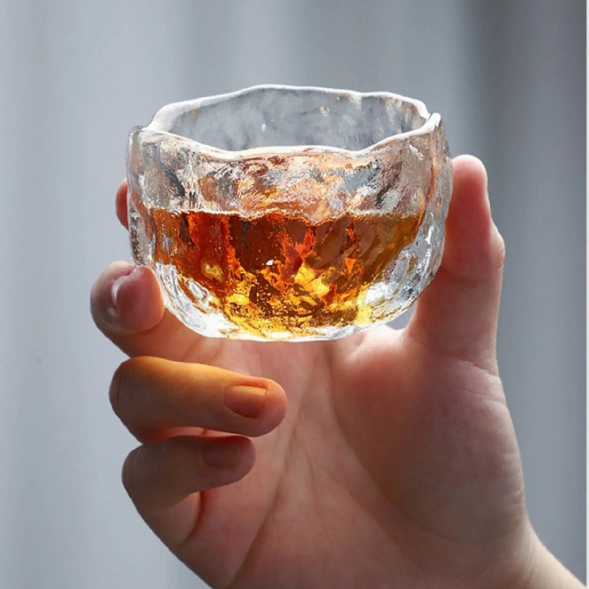 Frosted Japanese Glass Tea Cup – Elegant Single Serve Teacup - Julia M LifeStyles