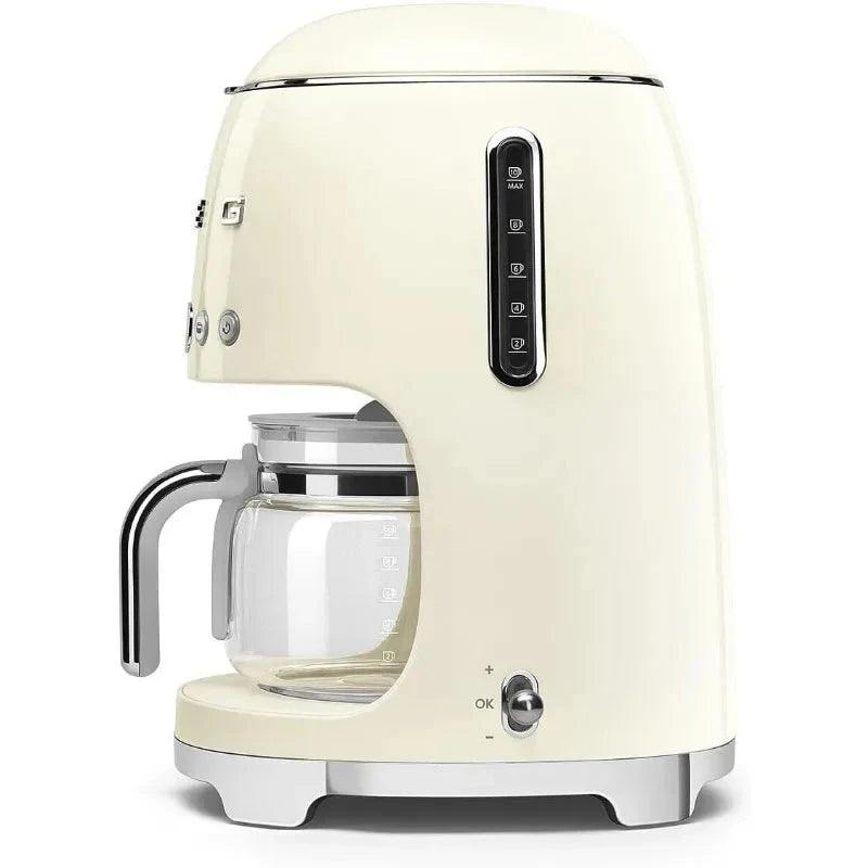 SMEG 50's Retro Drip Coffee Machine with 10-Cup Carafe and Auto Start Julia M LifeStyles
