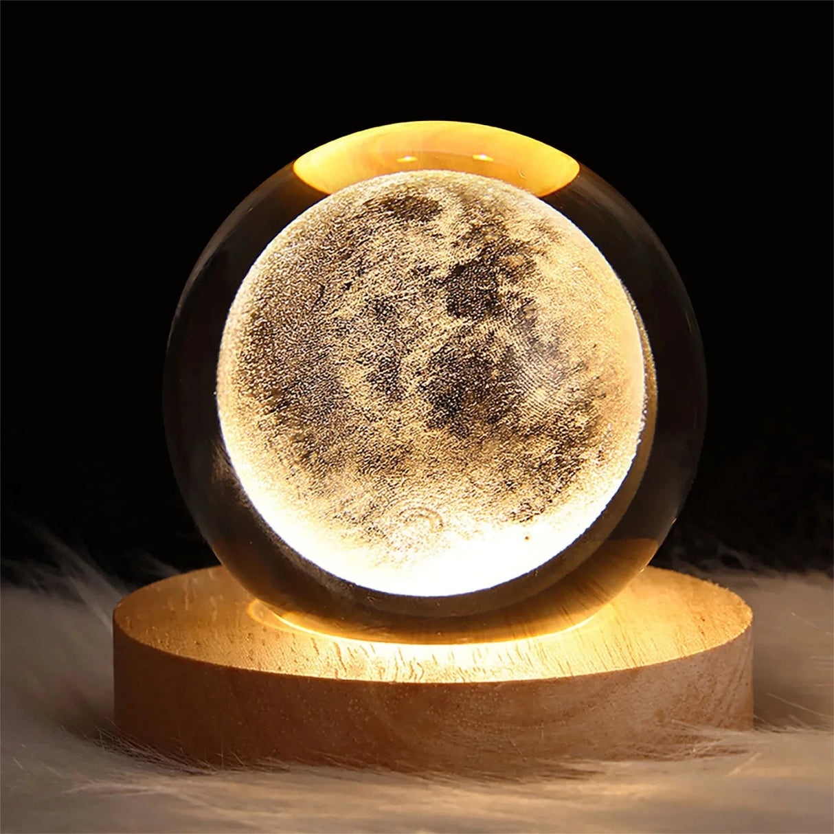 Unique 3D Crystal Ball Lamp with Galaxy and Planetary Projections USB Night Light for Cozy Atmosphere plasma ball Julia M LifeStyles