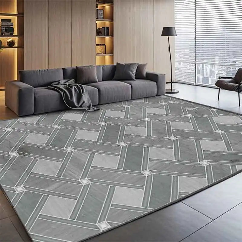 Modern Light Luxury Abstract Rug for Living Room