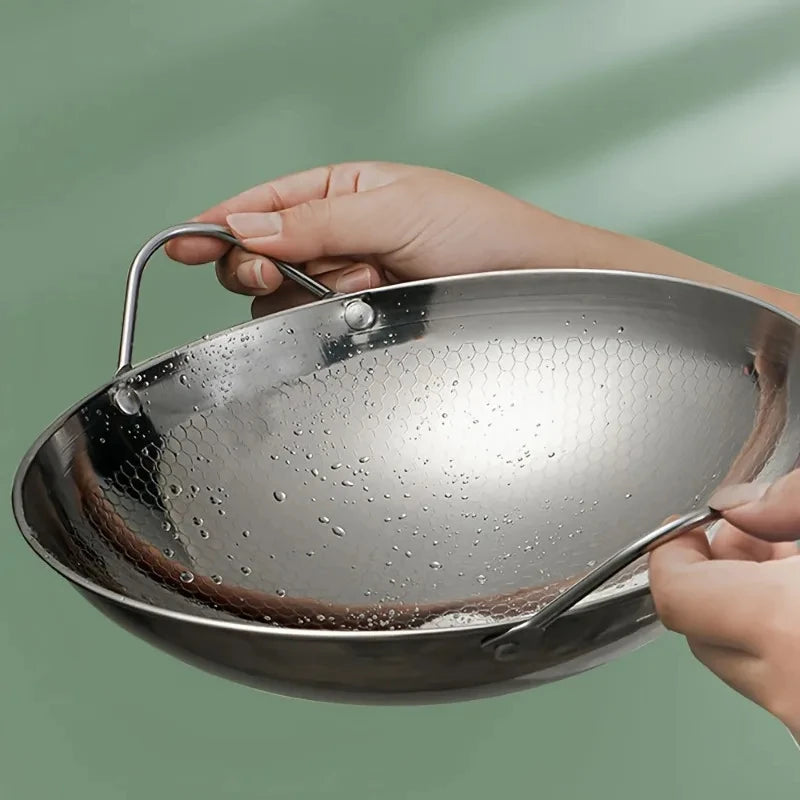 Stainless Steel Honeycomb Non-Stick Skillet 29cm - Julia M LifeStyles