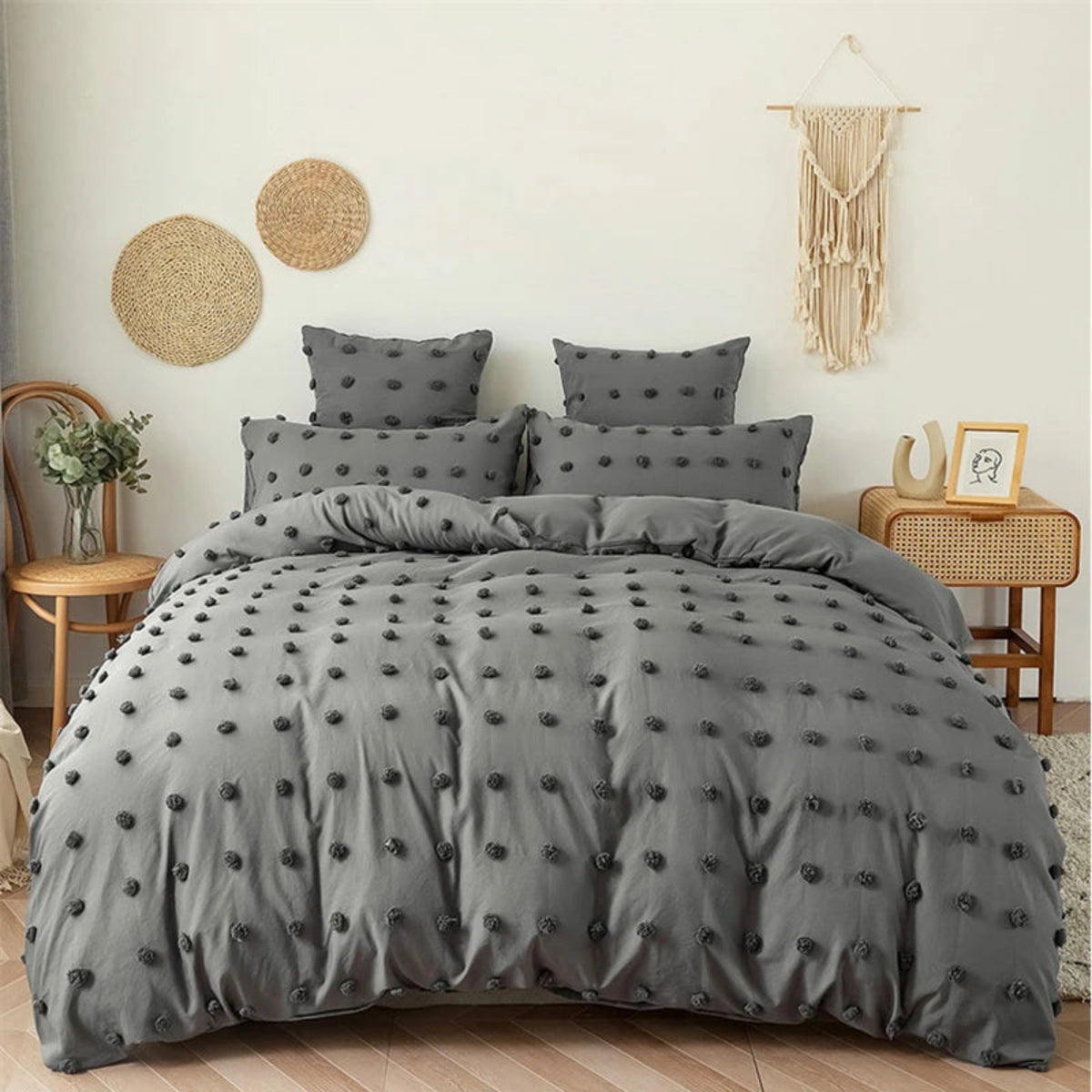 Julia M Haus Tufted Duvet Cover Set