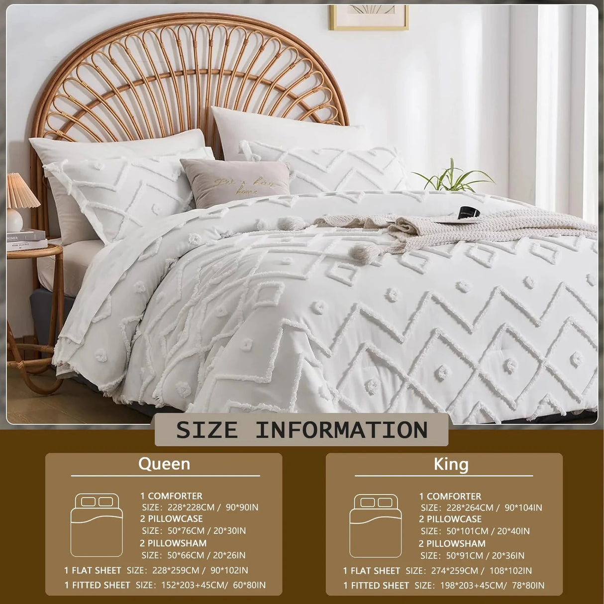 7 Pcs solid color tufted quilt set, microfiber soft and lightweight, durable and easy to wash bedding set , for all seasons Julia M LifeStyles