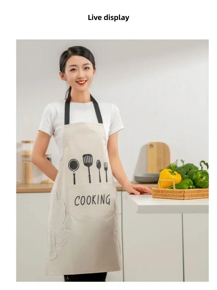 Universal Waterproof Oilproof Sleeveless Cooking Apron for Men and Women Julia M Home & Kitchen