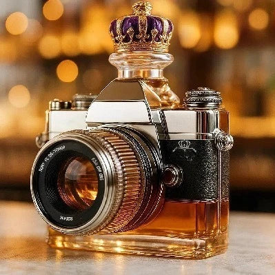 Creative Camera Design Whiskey Glass Bottle