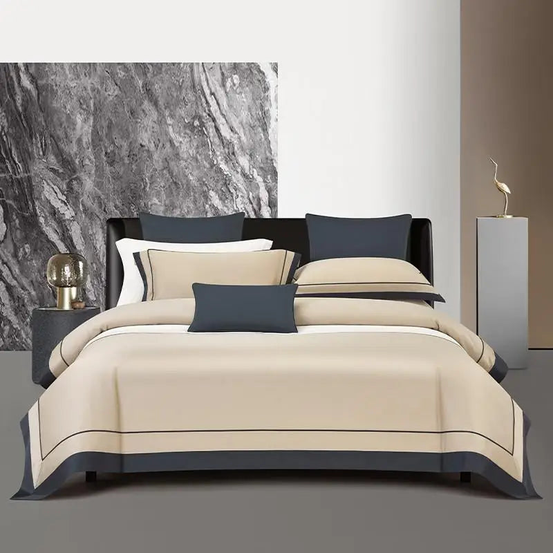 Ainsley Cotton Sateen Patchwork Bedding Set