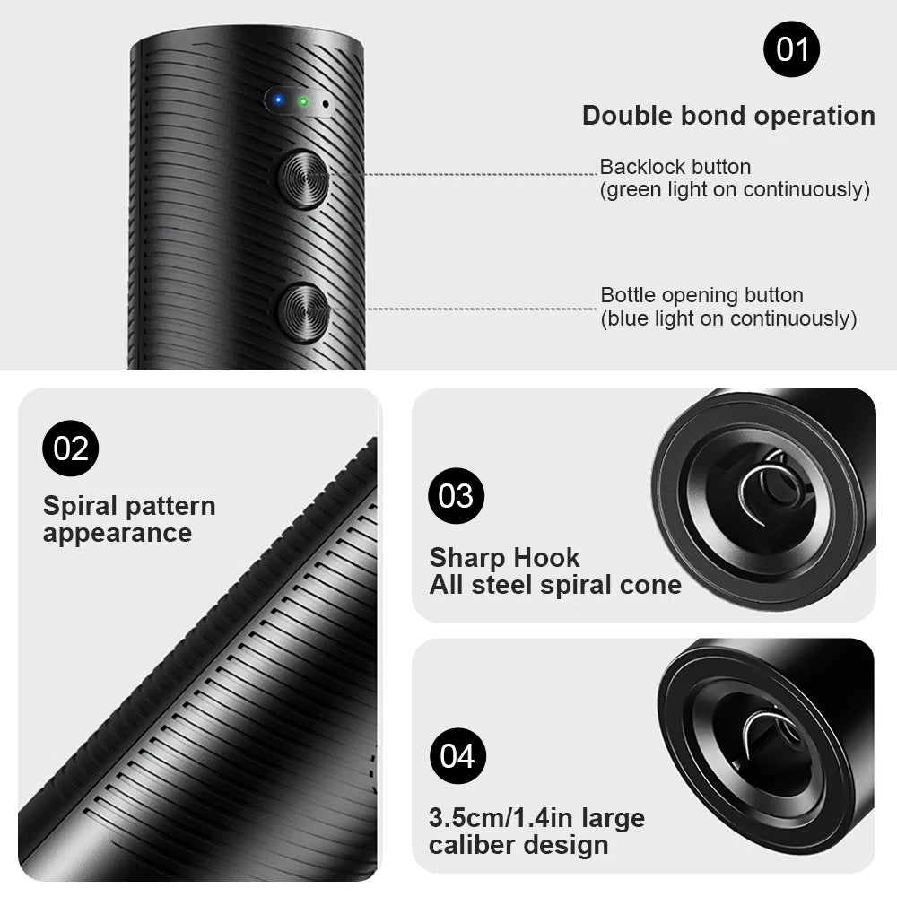 Rechargeable Electric Wine Bottle Opener Set - Julia M LifeStyles