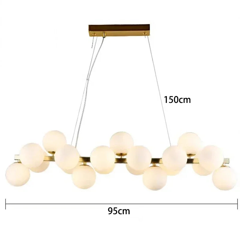 Aurelia Bubble Glass Pendant Chandelier
