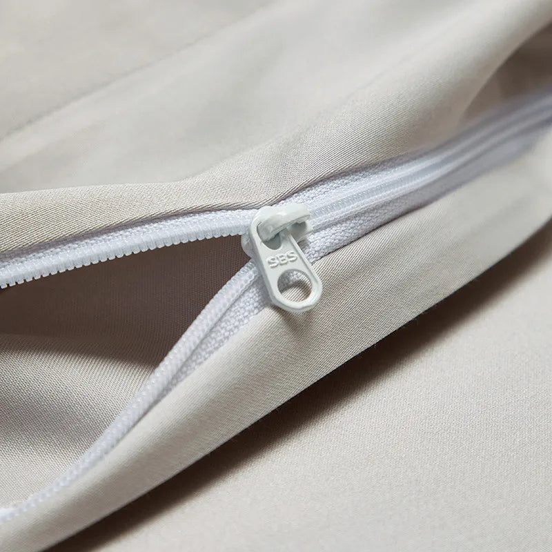 Luxury Long Staple Cotton Bedding 4/7Pcs, Sateen Weave Natural Super King Soft Chic Patchwork Duvet cover Bed Sheet Pillowcases