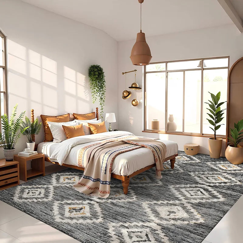 Retro Light Luxury Home Bathroom Floor Mat