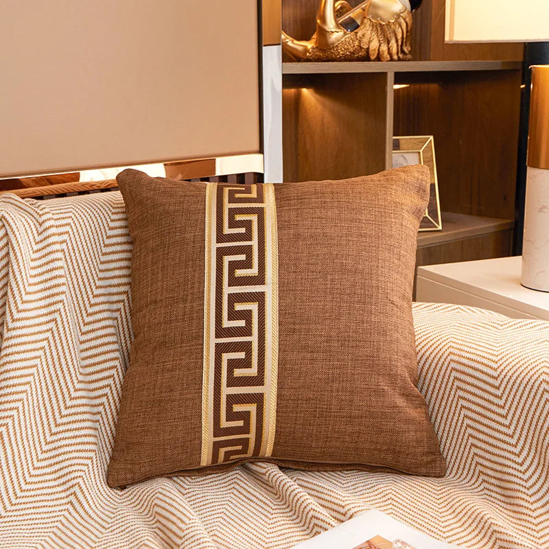 Cotton Linen Cushion Cover - Nordic Style Geometry 45x45cm - Julia M LifeStyles