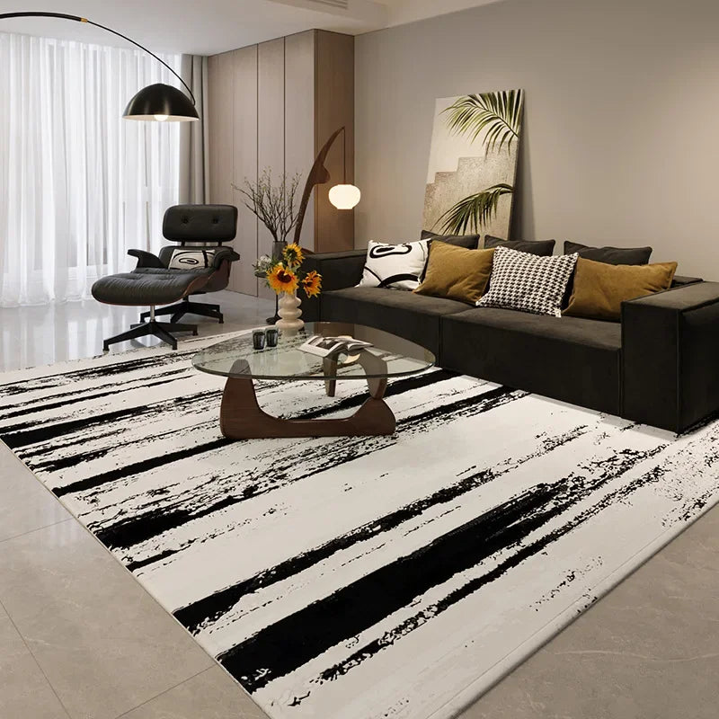 Simple Black And White Style Carpet