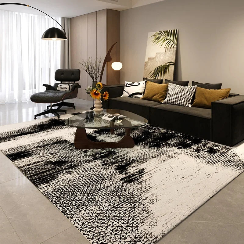 Simple Black And White Style Carpet