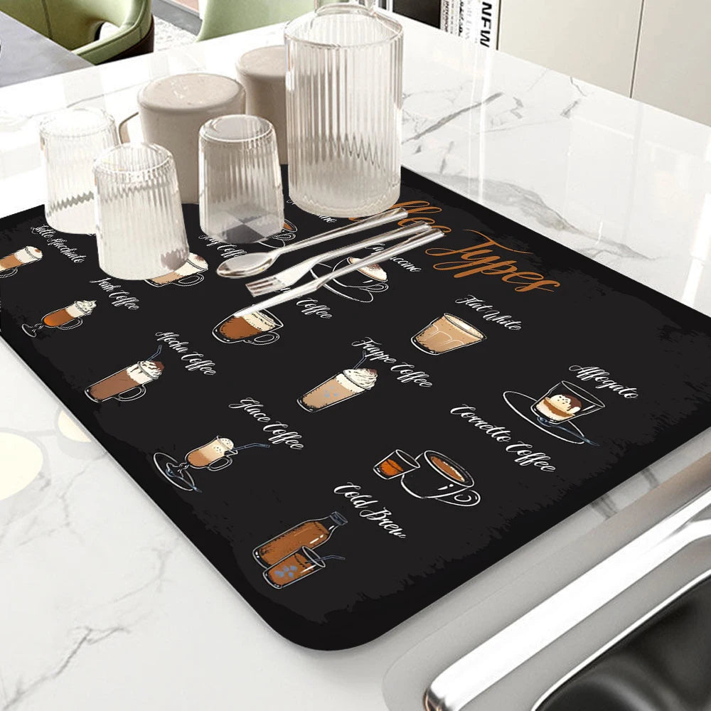 Coffee Machine Mat Waterproof Drain Pad