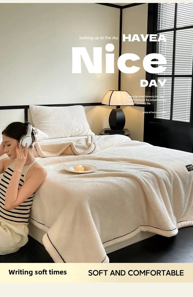 Plush Coral Fleece Winter Blanket for Ultimate Comfort Julia M LifeStyles