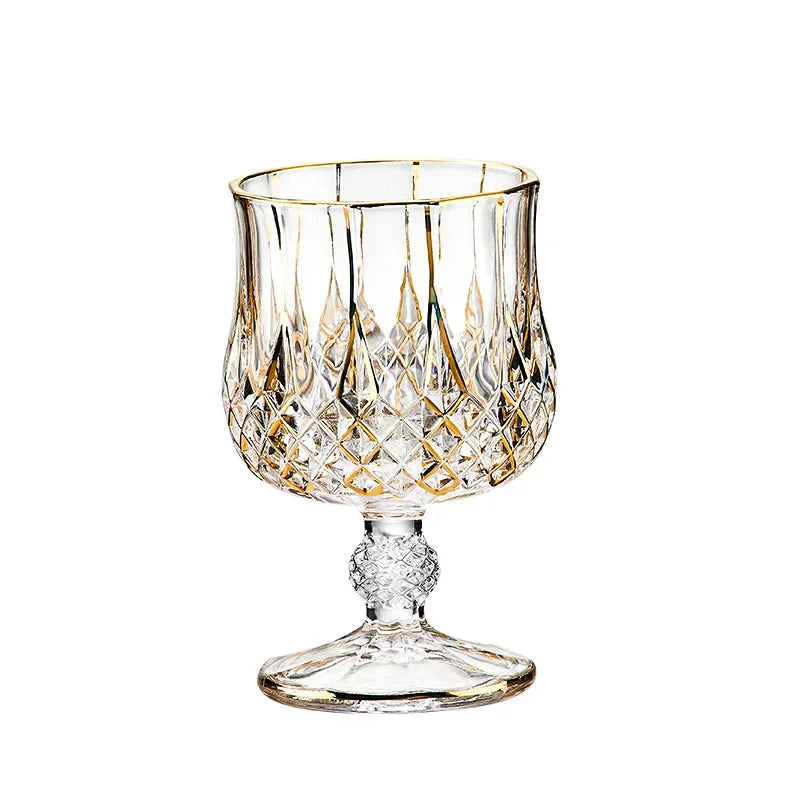 High-end European classical crystal glass liquor bottle foreign wine glass household whiskey glass set spirits glass wine set Julia M LifeStyles