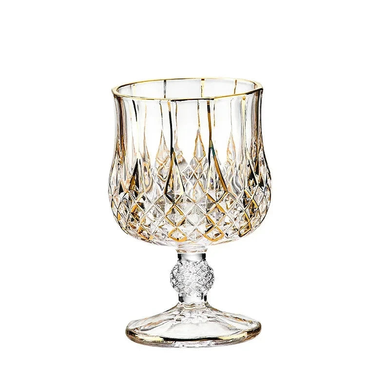 High-end European classical crystal glass liquor bottle foreign wine glass household whiskey glass set spirits glass wine set Julia M LifeStyles