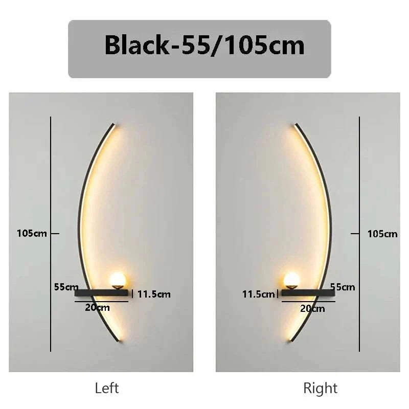 Modern LED Wall Lamp with Smart Remote Control for Bedroom and Living Room Julia M LifeStyles