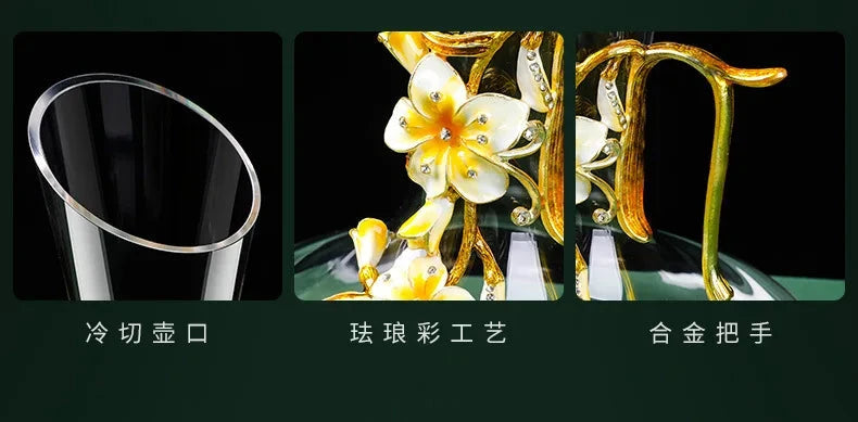 Lily High-End Enamel Red Wine Glass Set Julia M LifeStyles