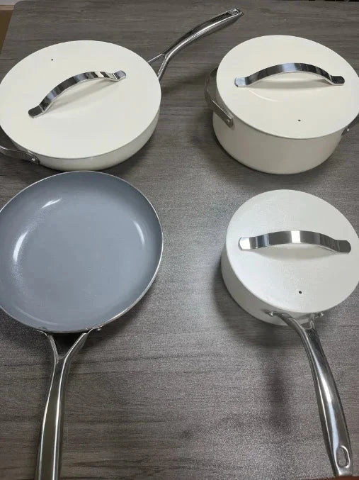 Carawayhome Nonstick Ceramic Cookware Set - Oven Safe & Easy Cleanup Julia M Home & Kitchen