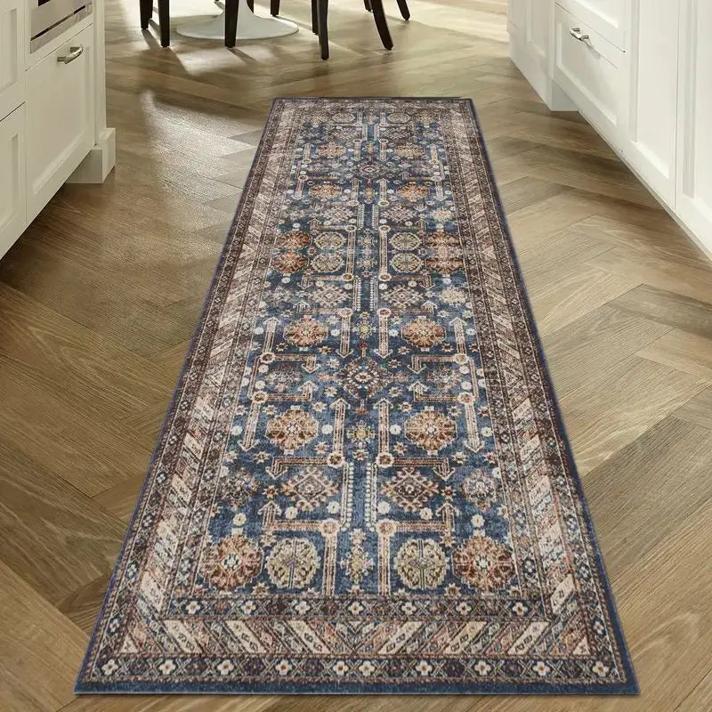 Bohemian Corridor Carpet Geometric Pattern Crystal Velvet Floor Mat - Julia M LifeStyles