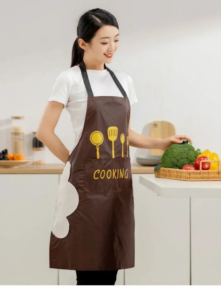 Universal Waterproof Oilproof Sleeveless Cooking Apron for Men and Women Julia M Home & Kitchen